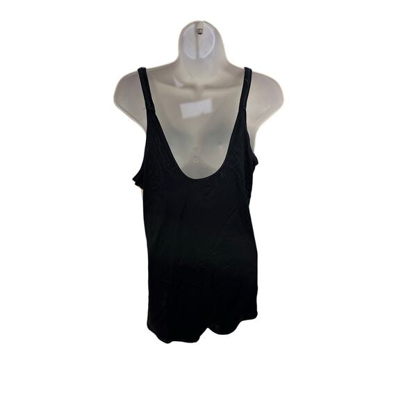 1960s Navy White One Piece Swimsuit Large - Picture 3 of 5